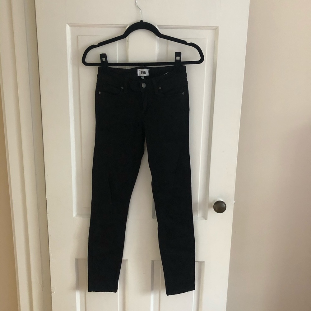 Paige Verdugo Ultra Skinny Black Denim 25
